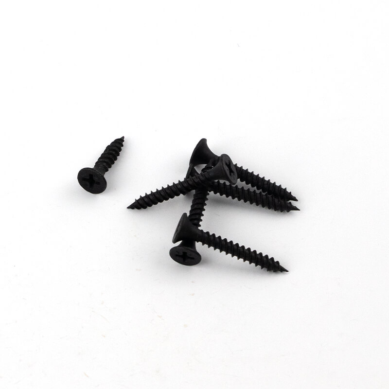 Bugle Head Fine Thread Sharp Point Black Phosphate Drywall Screw - Image 1