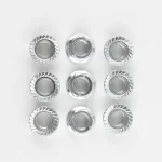 Thread detail of DIN 6923 flange nut grade 8, hot dip galvanized, China supplier