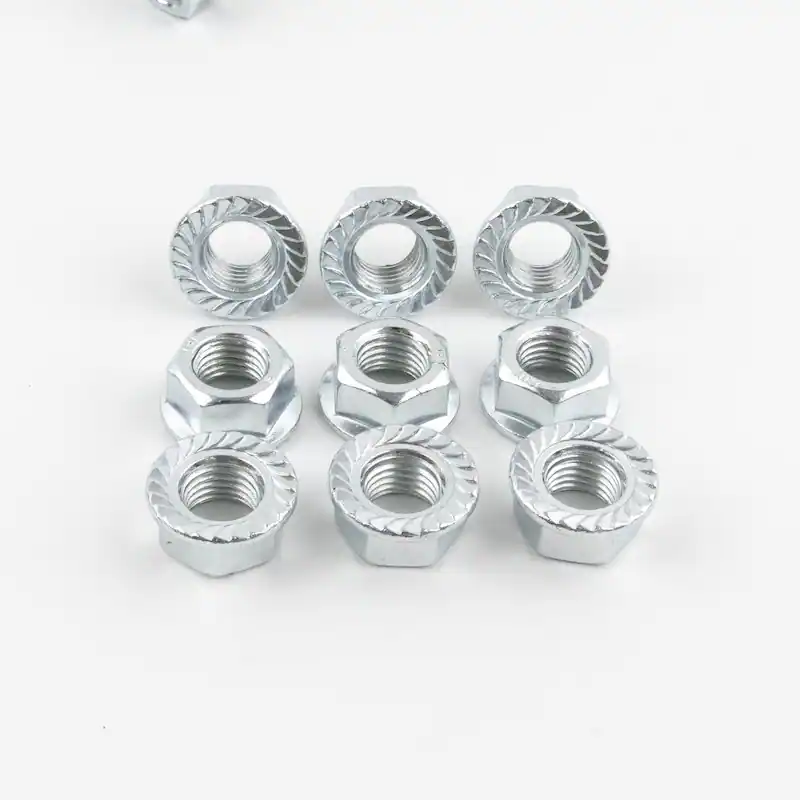 DIN 6923 Flange Nut Zinc Plated Grade 8 - Image 1