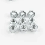 DIN 6923 flange nut grade 8 hot dip galvanized, China factory direct
