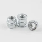 M8×16mm zinc plated flange nut DIN‑6923 for machinery and equipment – China manufacturer