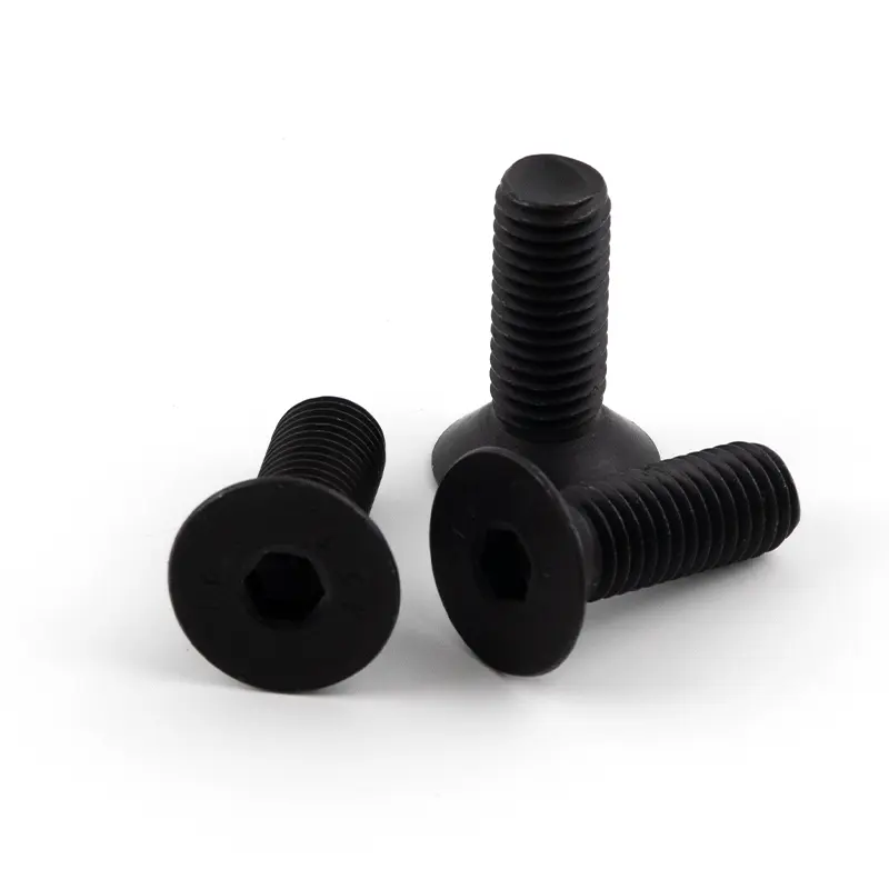 DIN 7991 Flat Head Socket Cap Screw - Grade 10.9 Black Oxide Finish