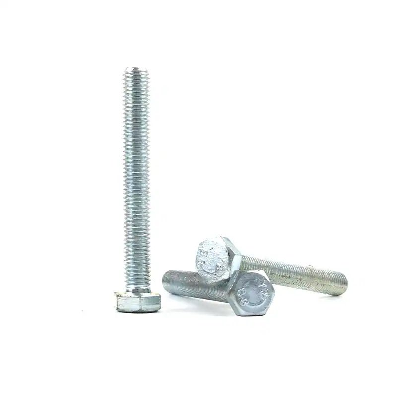 10.9 Grade Full Thread Hex Bolt Zinc Plated - Image 3
