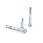 China OEM half thread hex bolt M10×100 zinc plated for steel structure connection