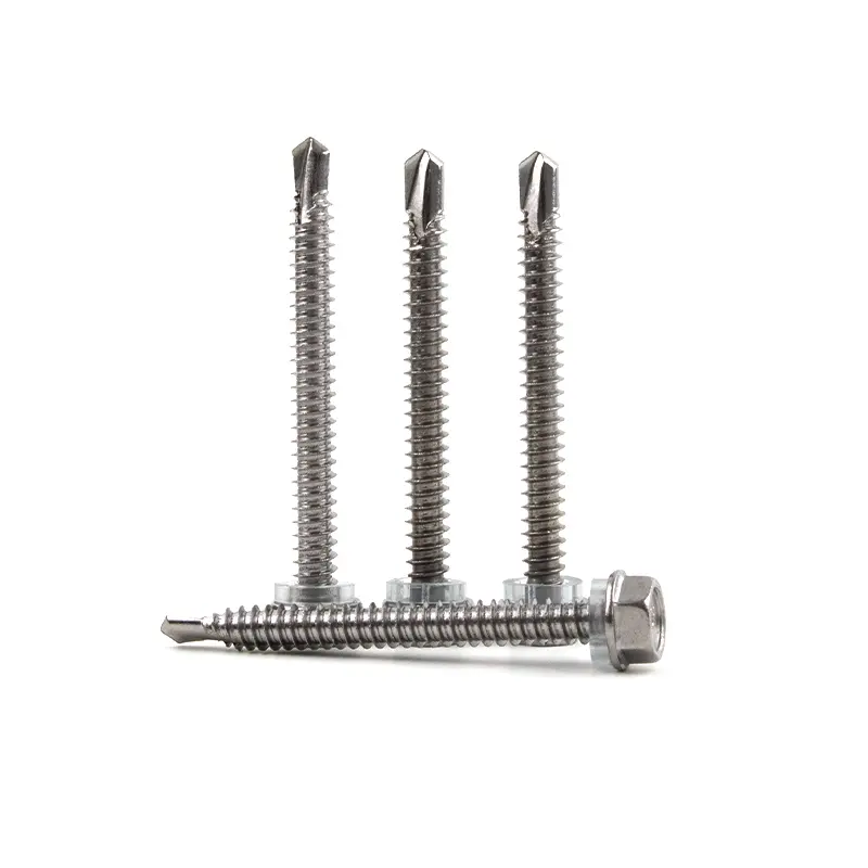 China 410 Stainless Steel Hex Washer Head Self-Drilling Screws for Metal Roofing